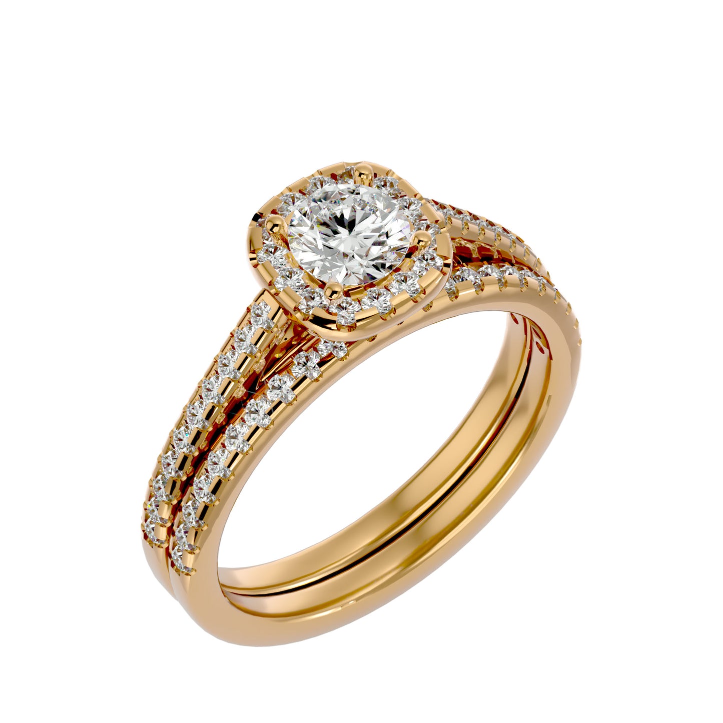 Soi Halo diamond engagement ring