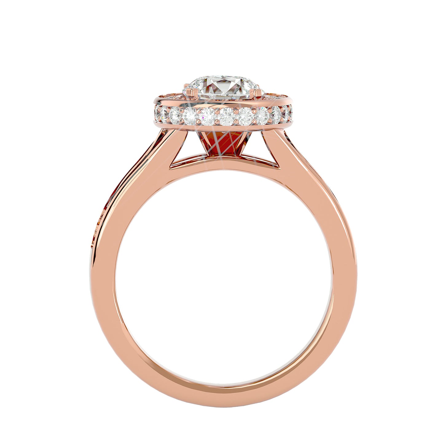 Stuller halo round diamond engagement ring