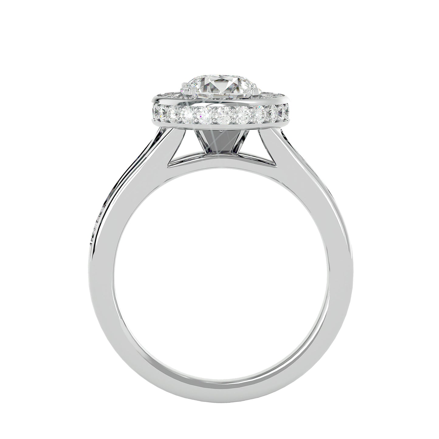 Stuller halo round diamond engagement ring