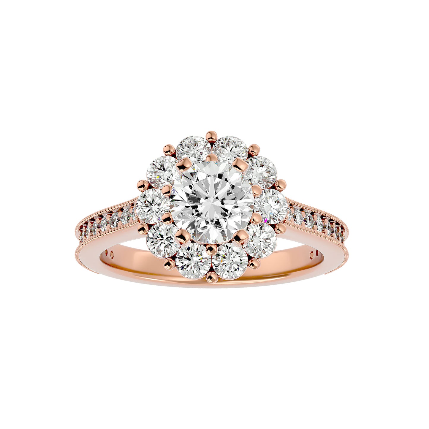 Sherli Halo diamond engagement ring