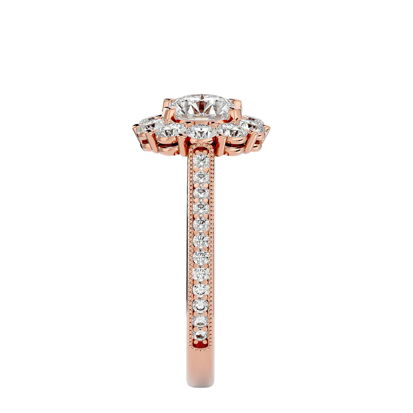Sherli Halo diamond engagement ring