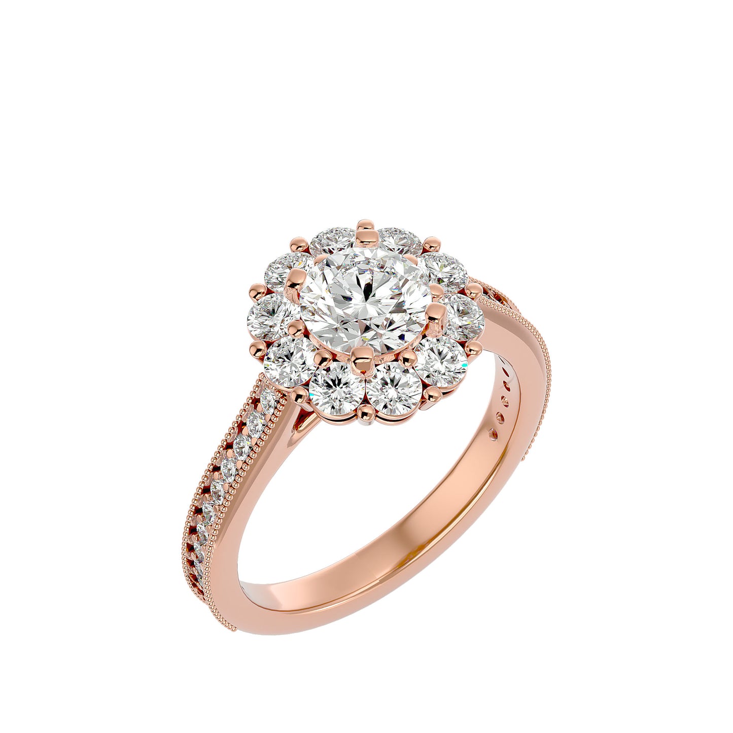Sherli Halo diamond engagement ring