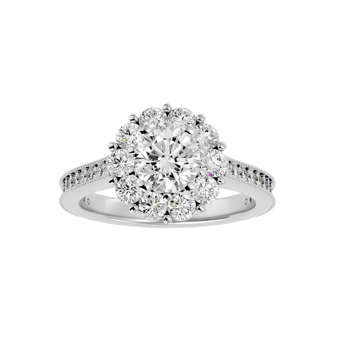 Sherli Halo diamond engagement ring