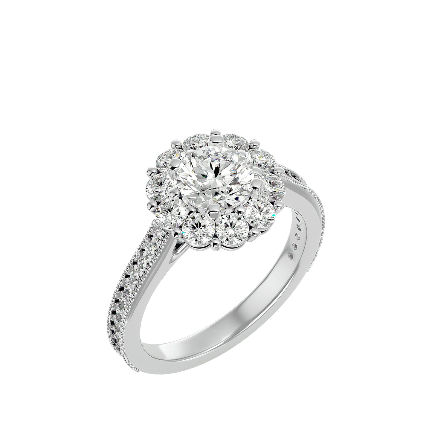 Sherli Halo diamond engagement ring