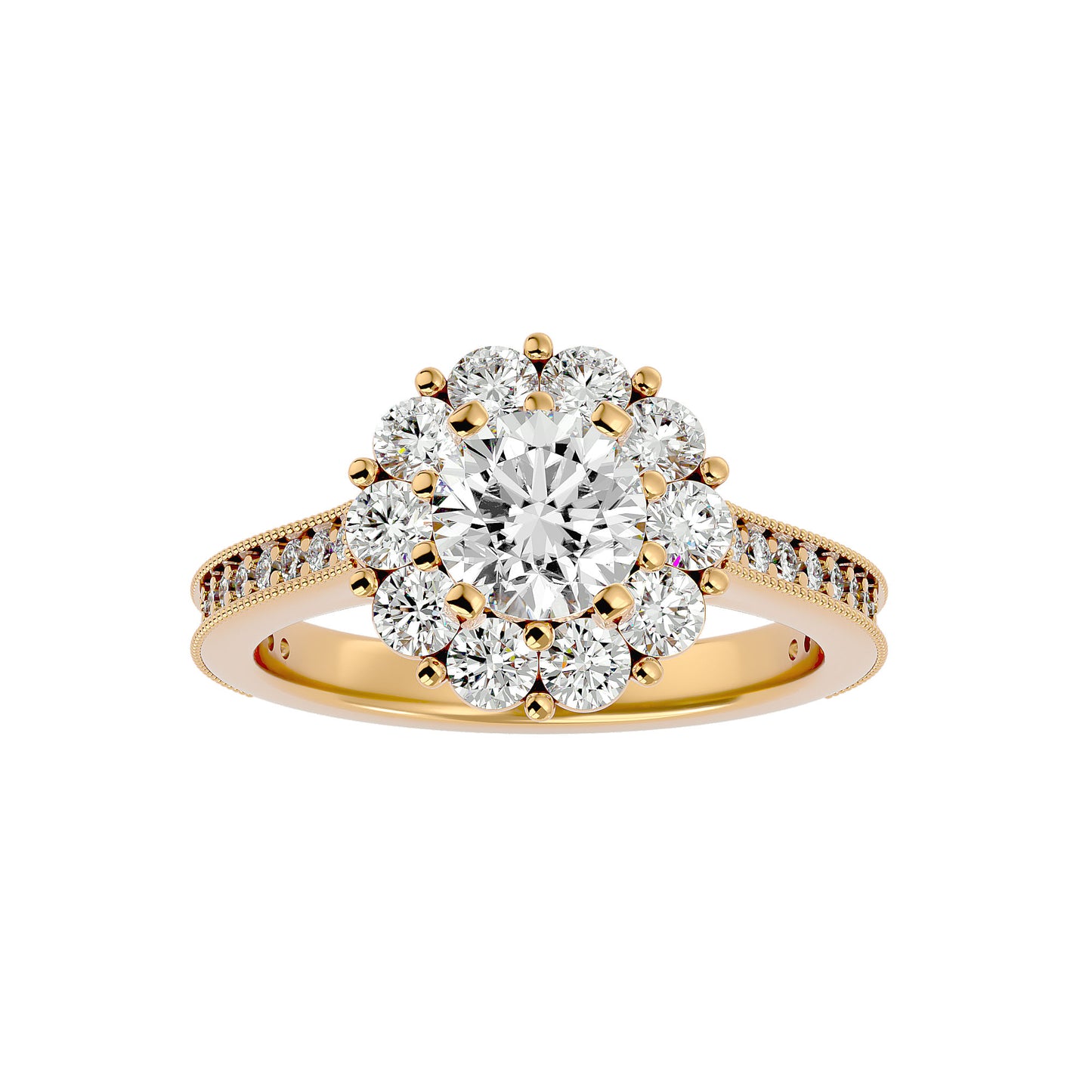 Sherli Halo diamond engagement ring