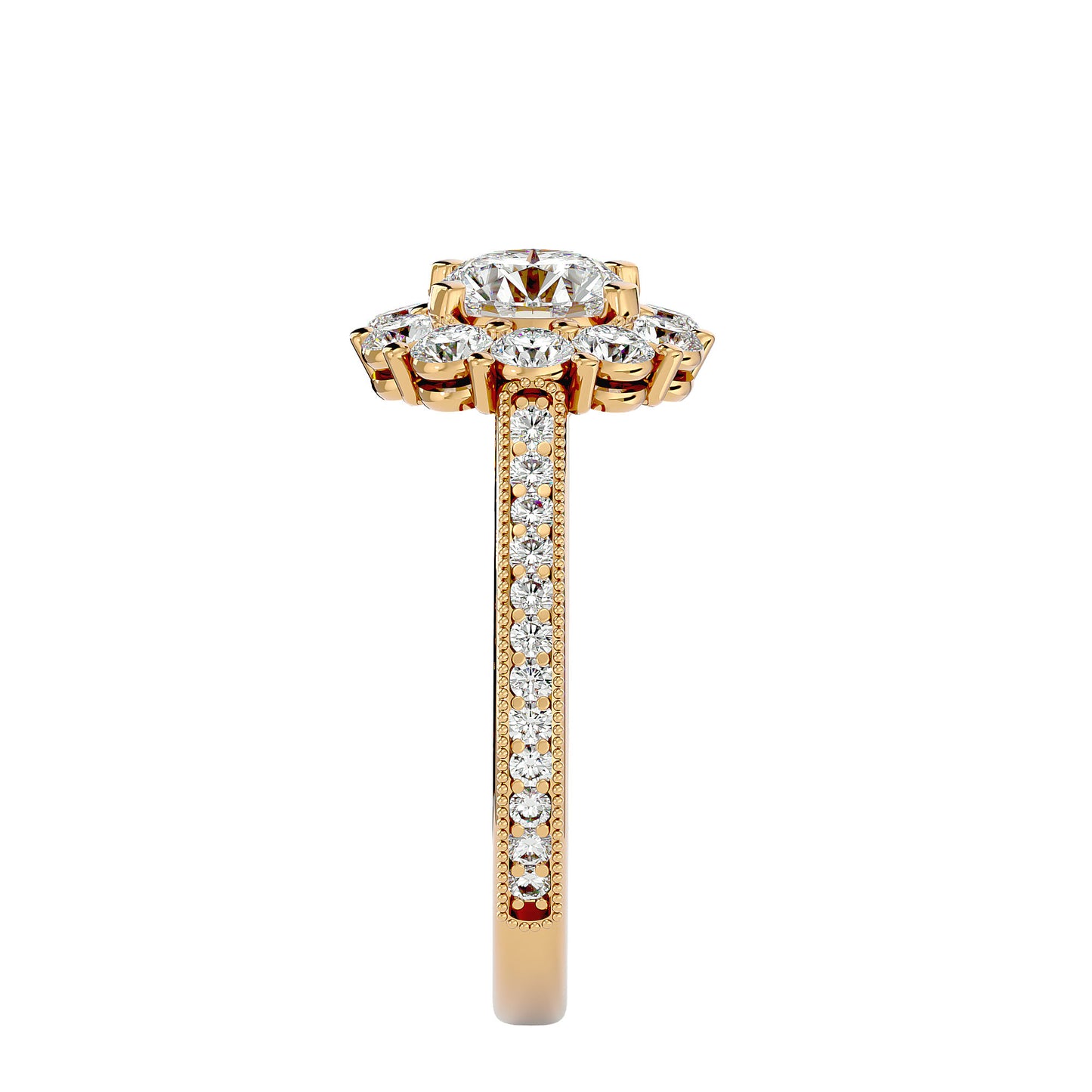Sherli Halo diamond engagement ring