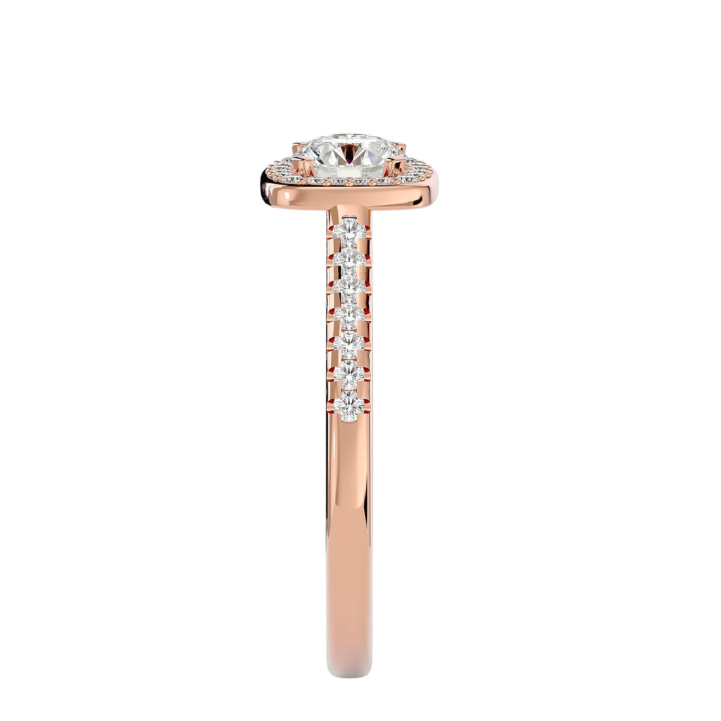 Gora halo diamond engagement ring
