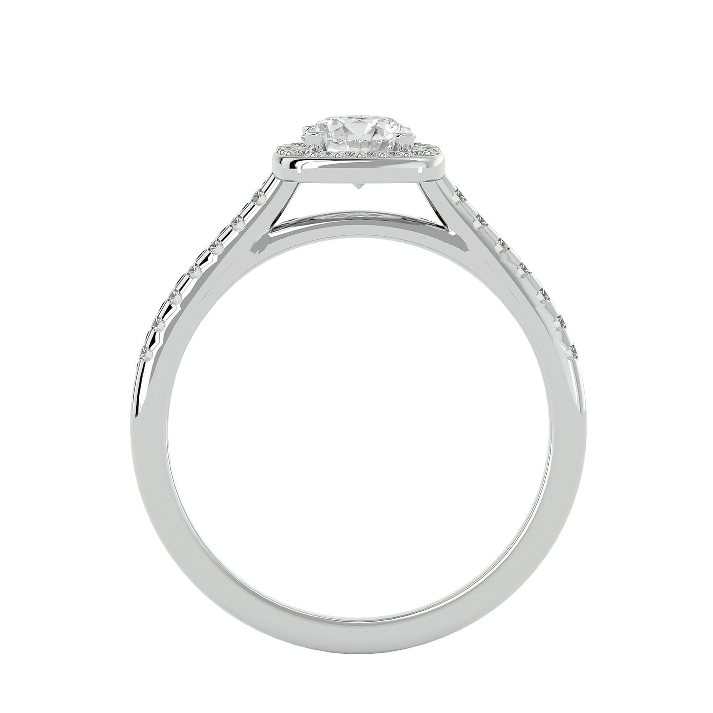 Gora halo diamond engagement ring