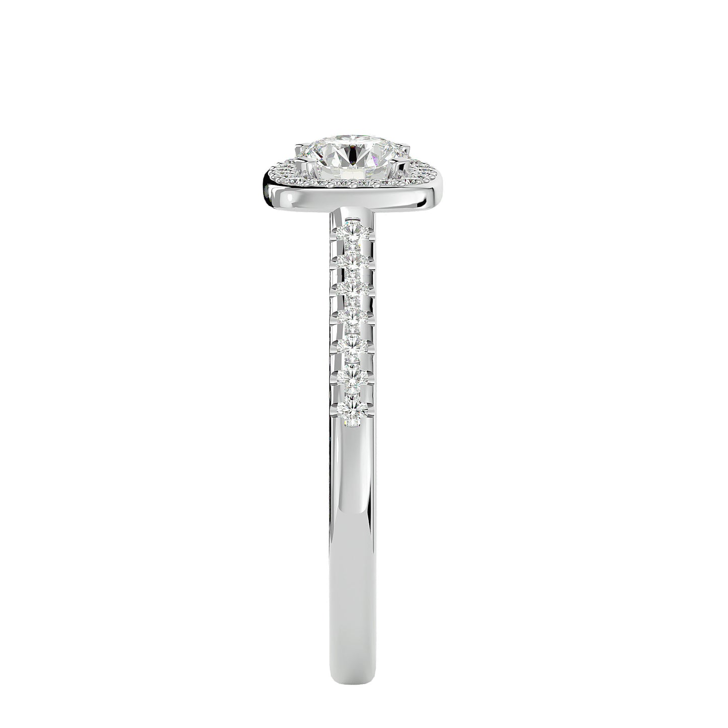Gora halo diamond engagement ring