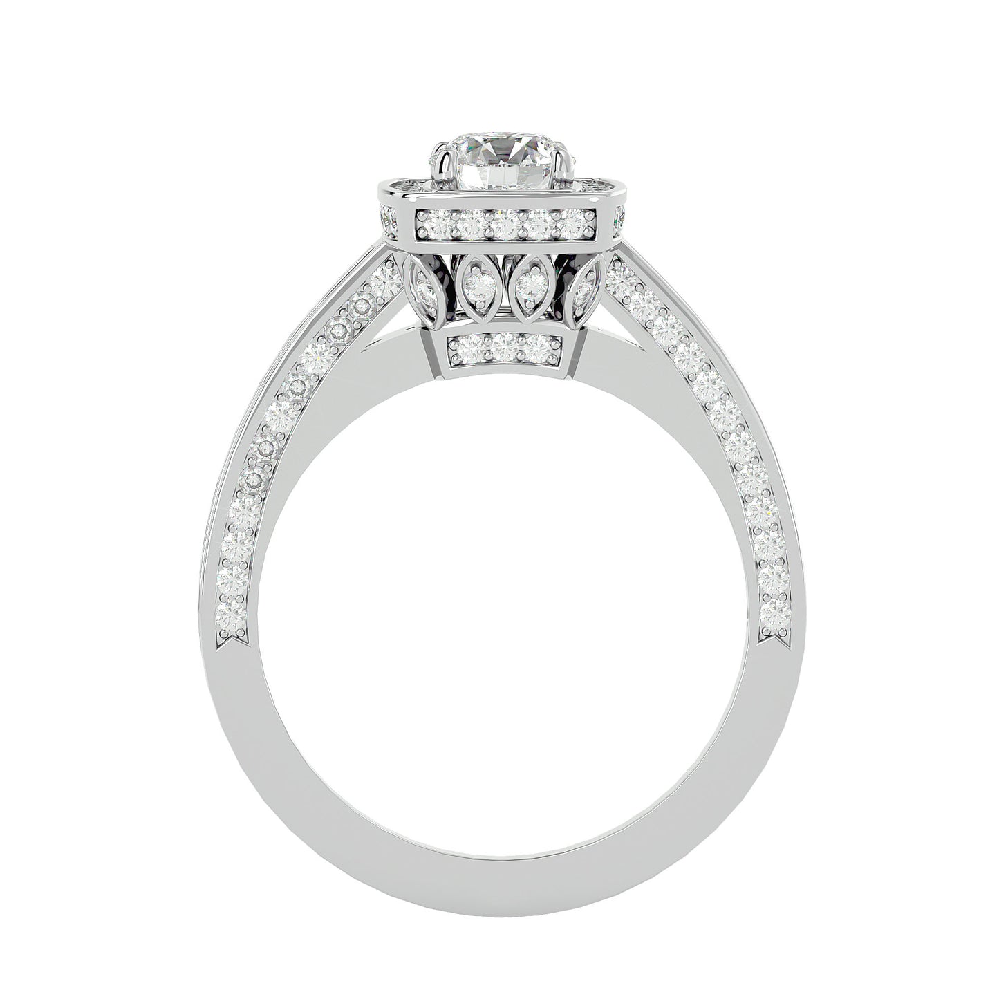 Prestige Halo diamonds engagement ring