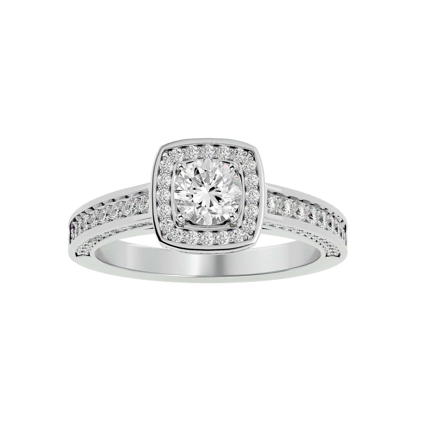 Prestige Halo diamonds engagement ring