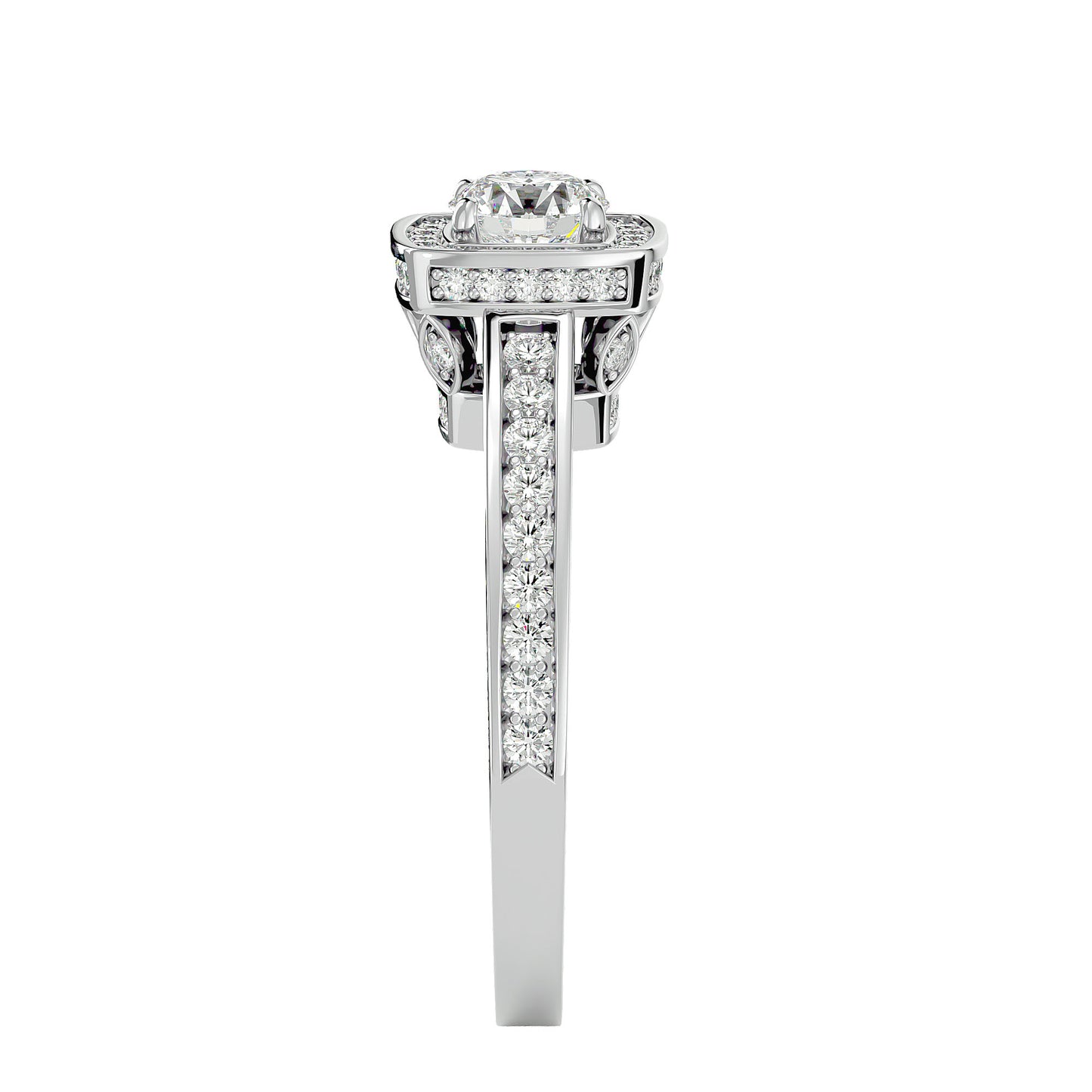 Prestige Halo diamonds engagement ring
