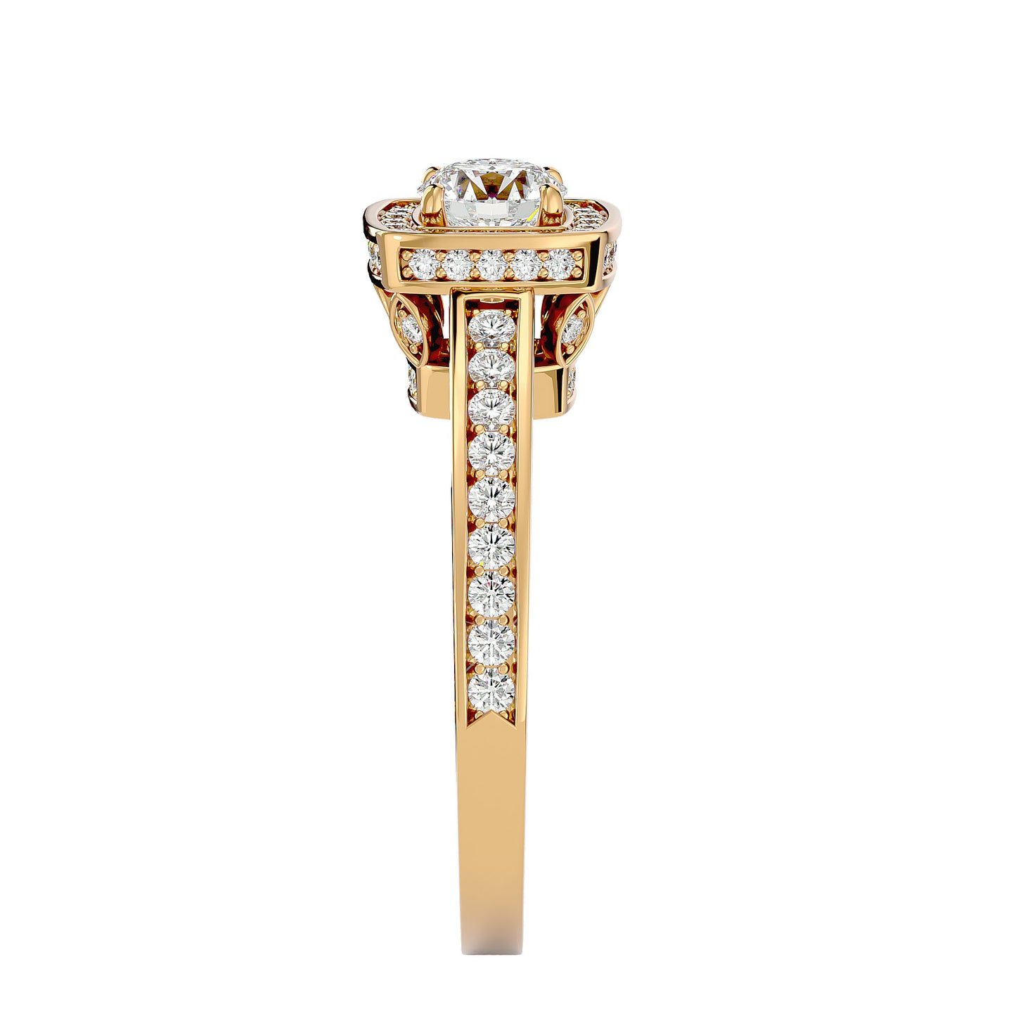 Prestige Halo diamonds engagement ring
