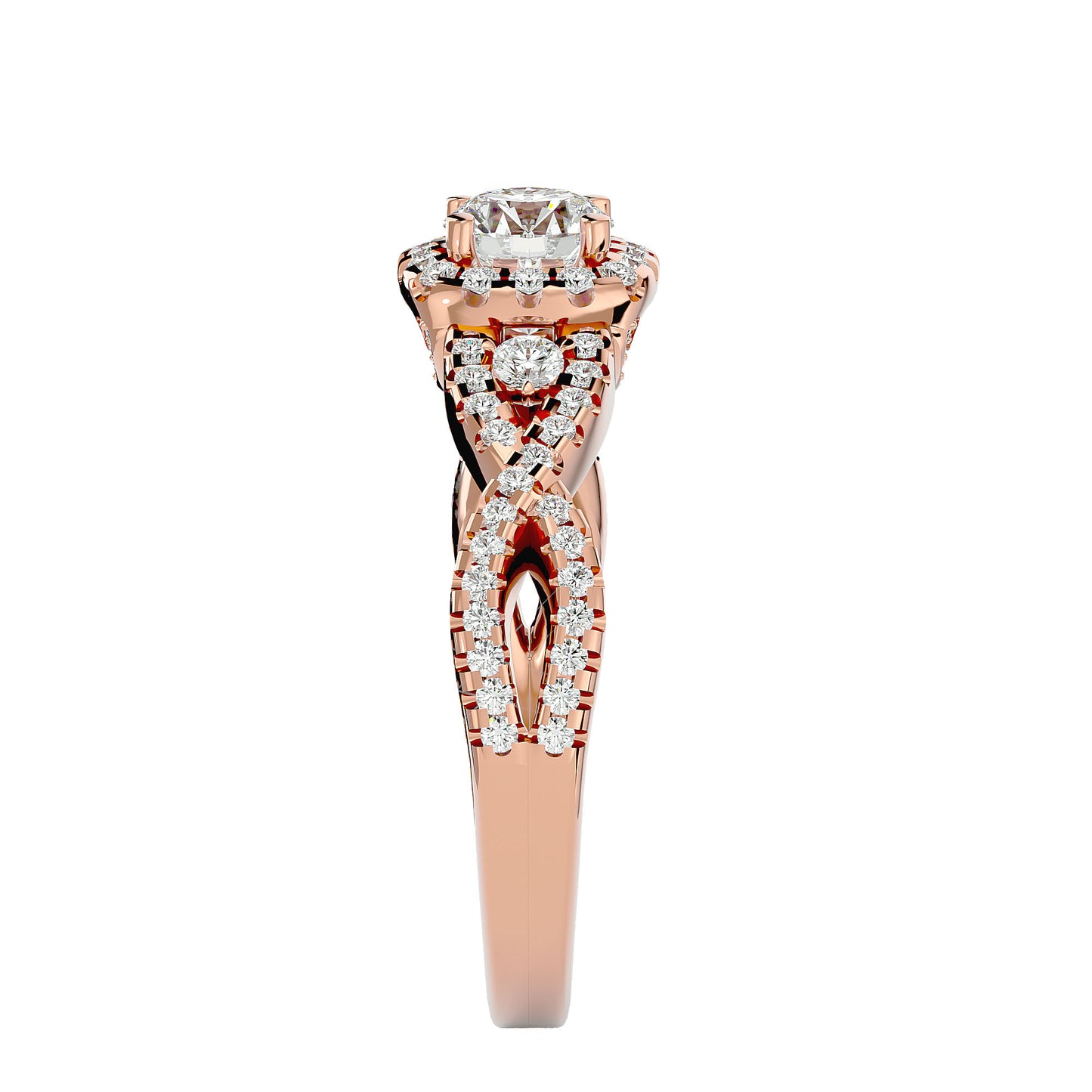 Preet Halo diamond engagement ring