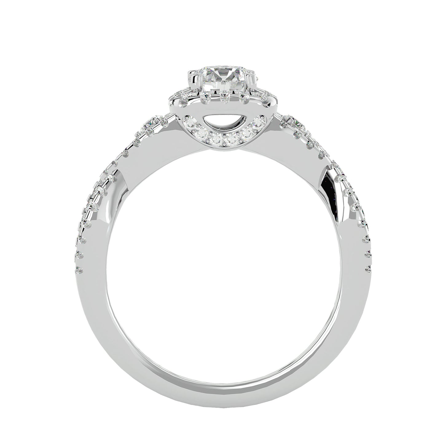 Preet Halo diamond engagement ring