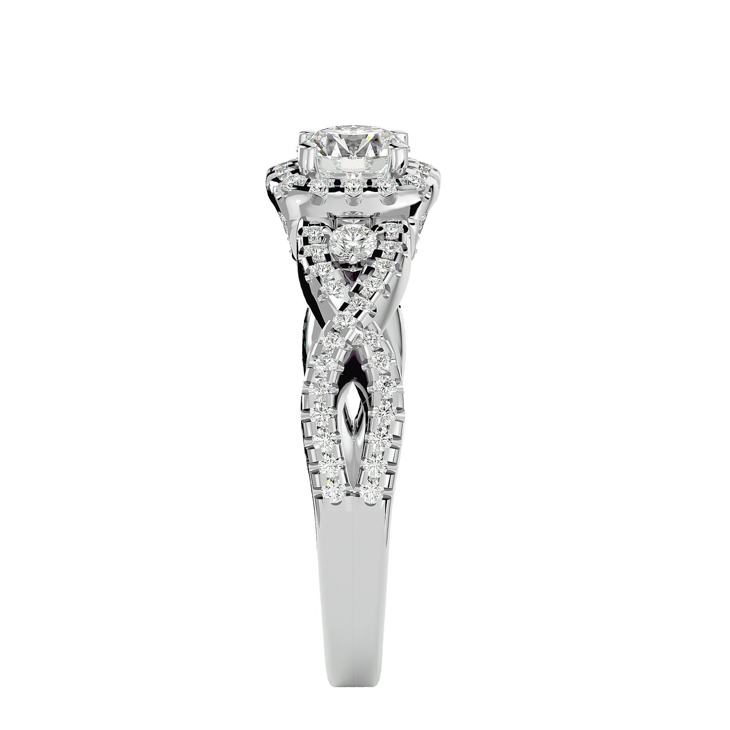 Preet Halo diamond engagement ring