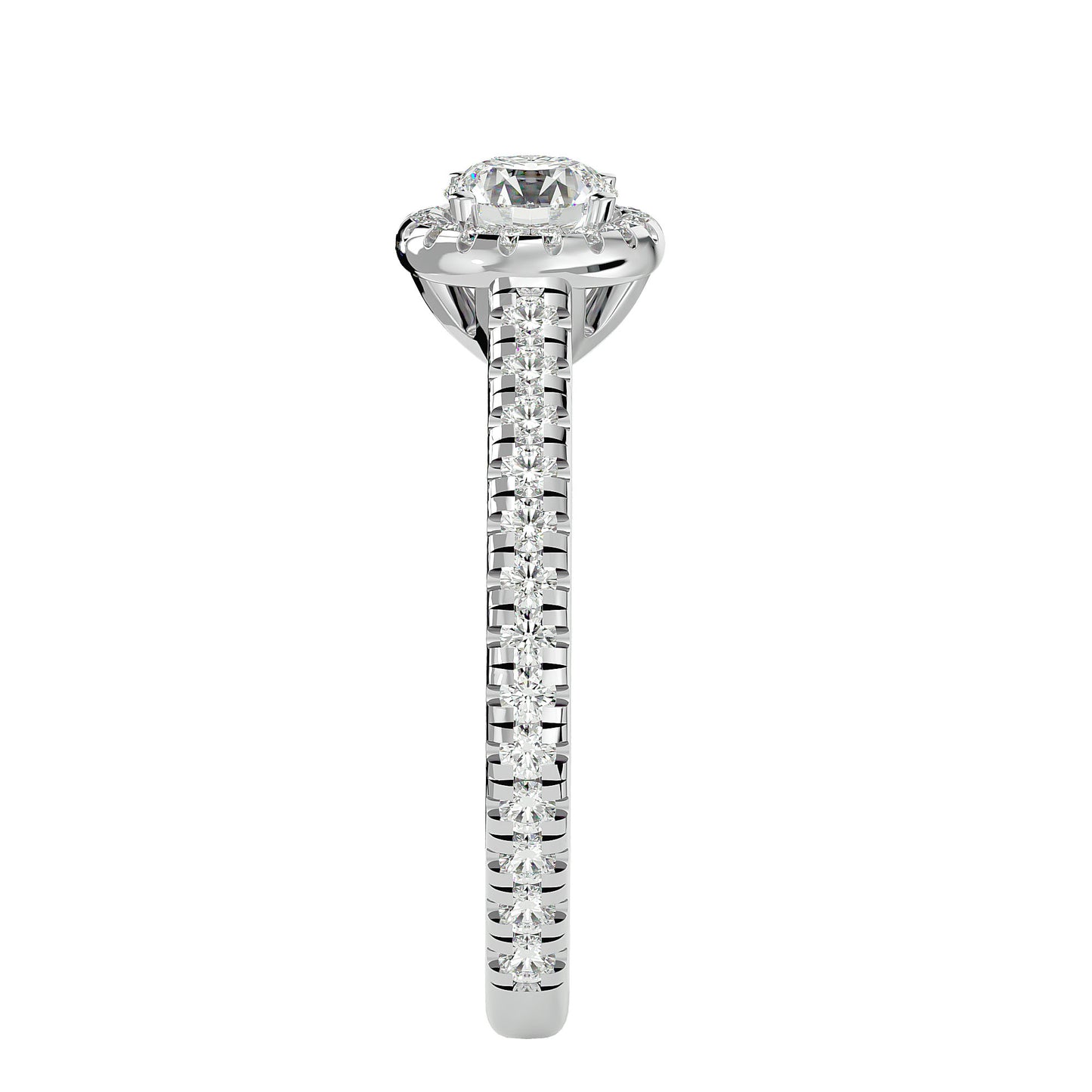 Bailey Halo diamond engagement ring