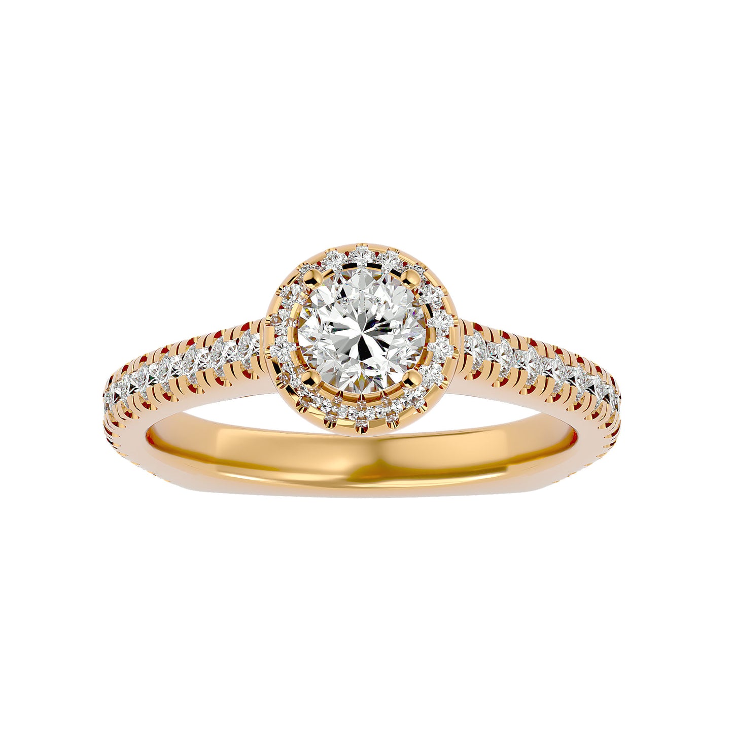 Bailey Halo diamond engagement ring