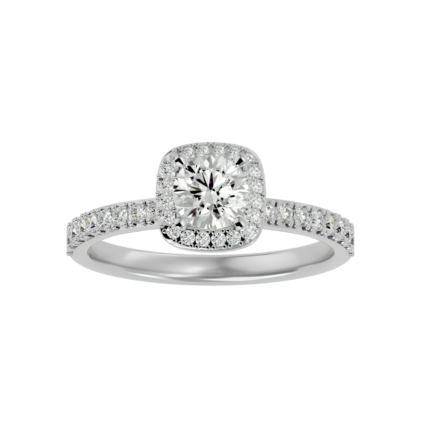 Jenny Halo diamond engagement ring