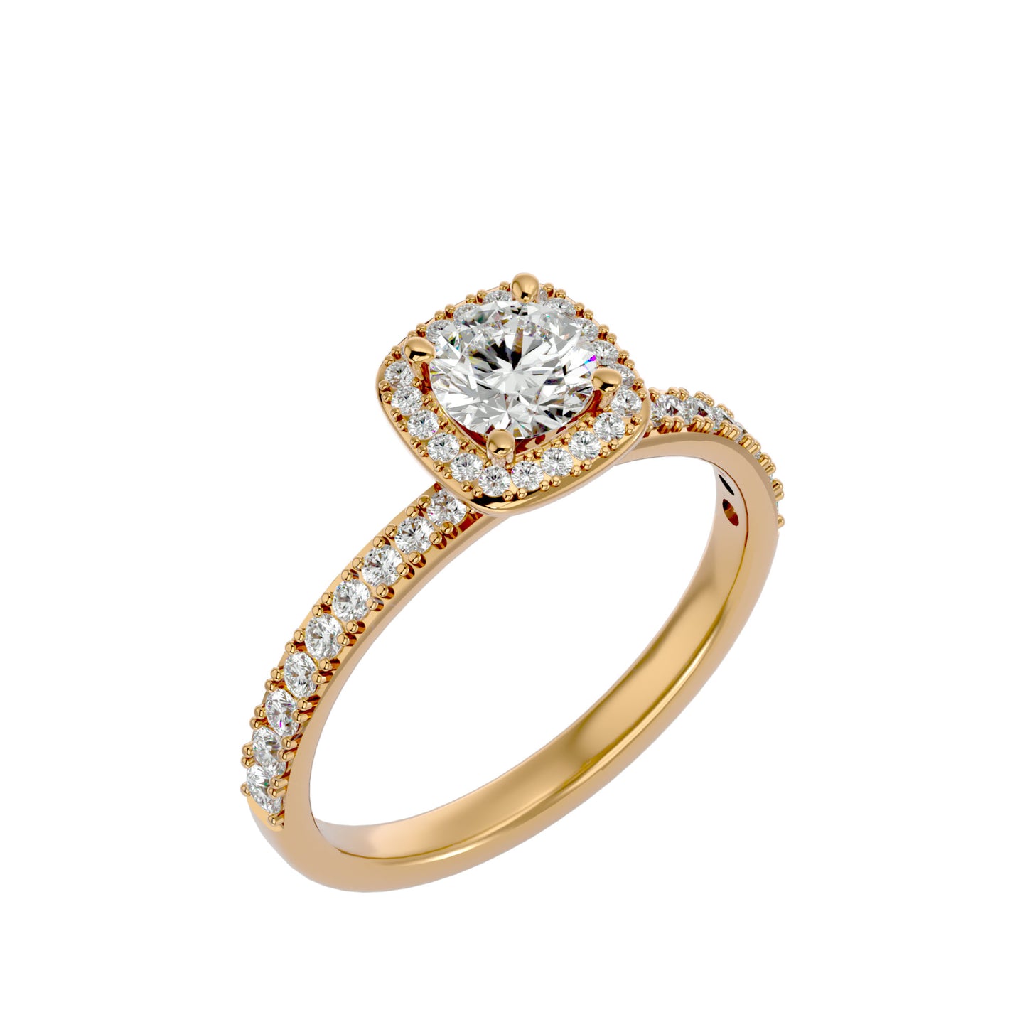 Jenny Halo diamond engagement ring