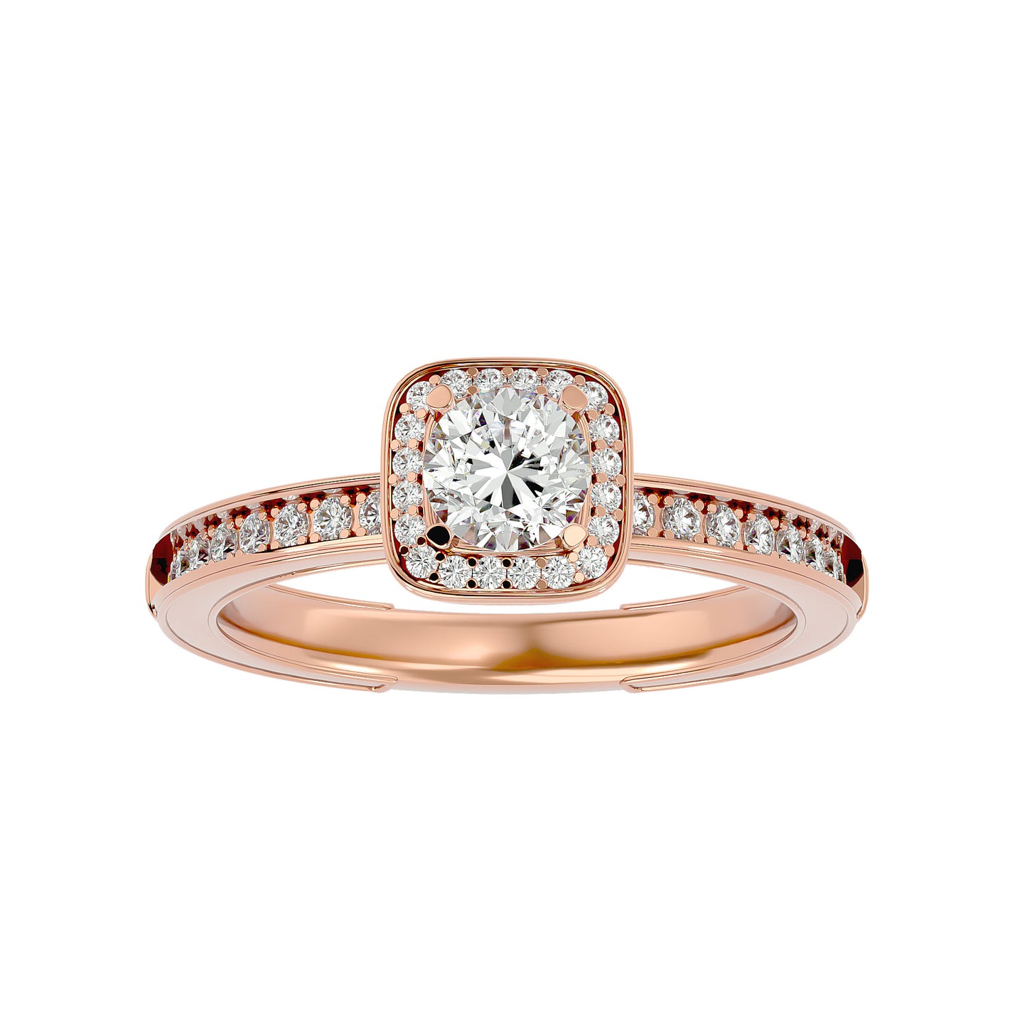 Romania Halo diamond engagement ring