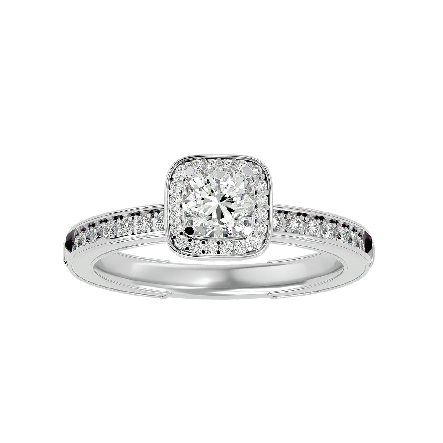 Romania Halo diamond engagement ring