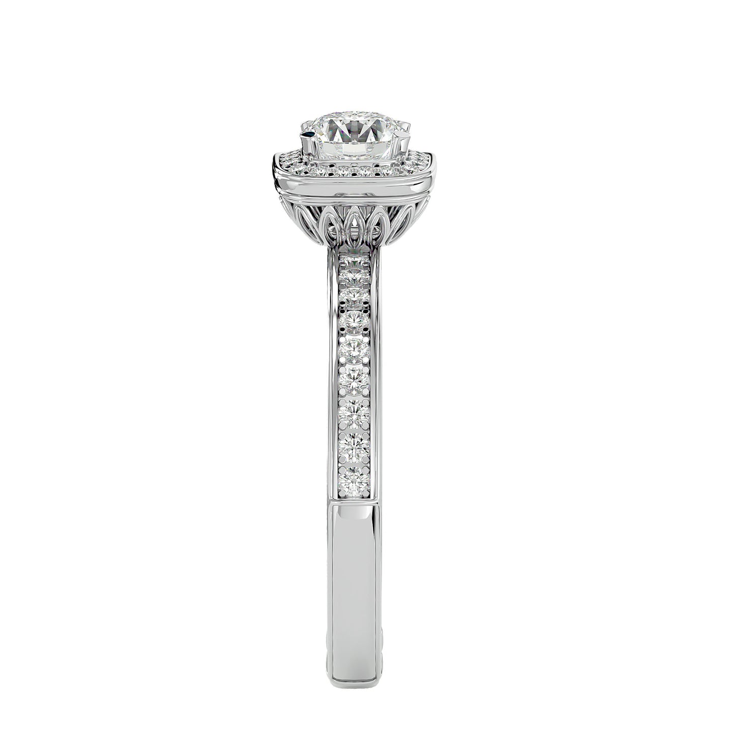 Romania Halo diamond engagement ring