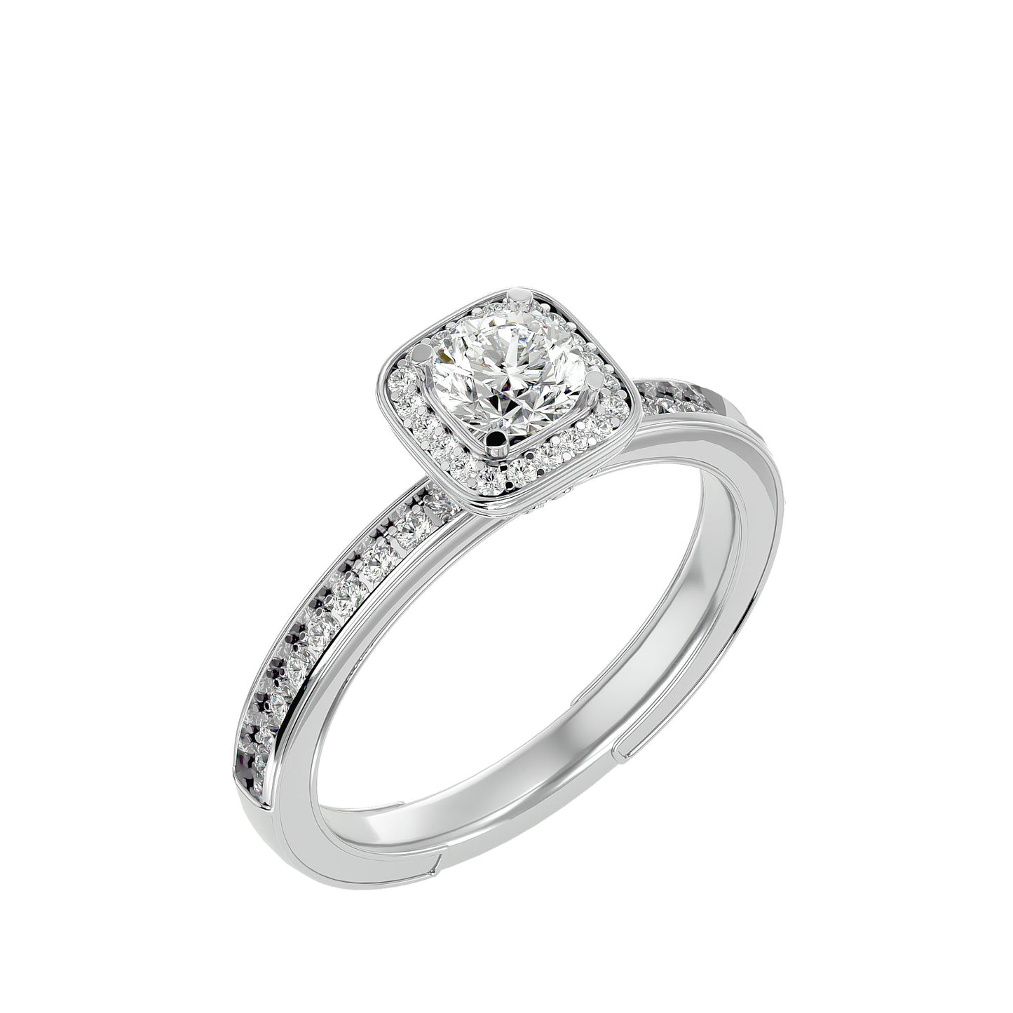 Romania Halo diamond engagement ring