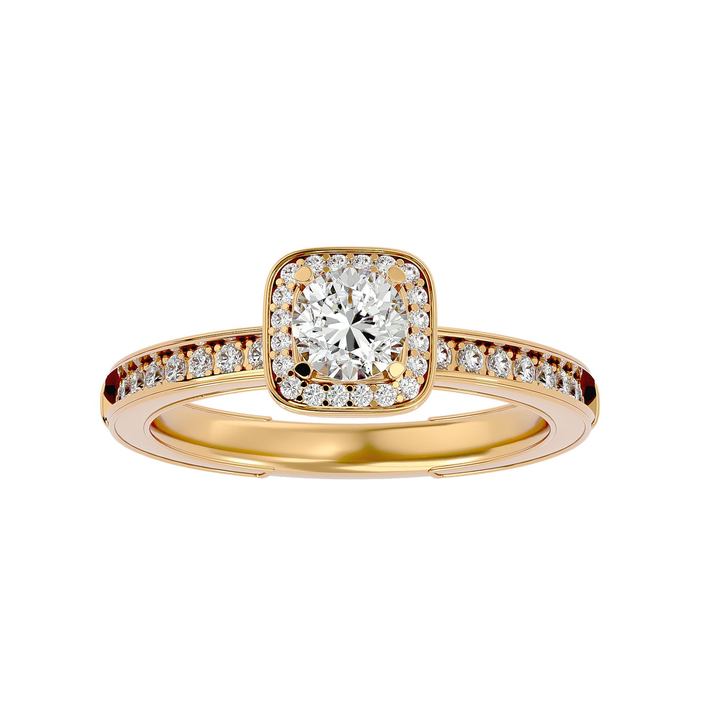 Romania Halo diamond engagement ring