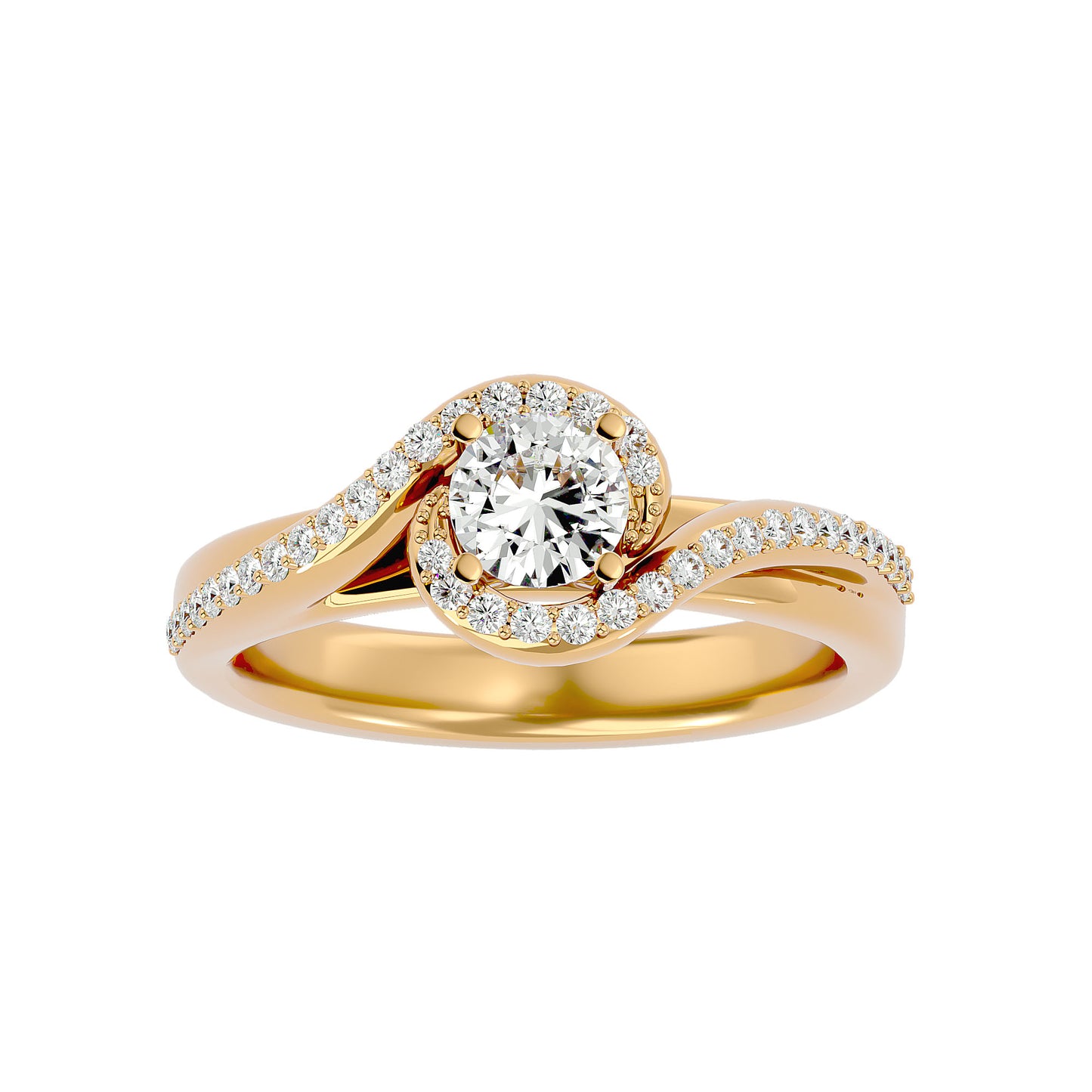 Sui bypass diamond engagement ring