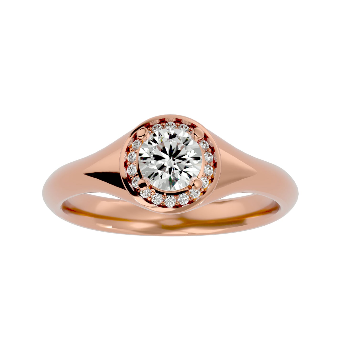 Penelope halo diamond engagement ring