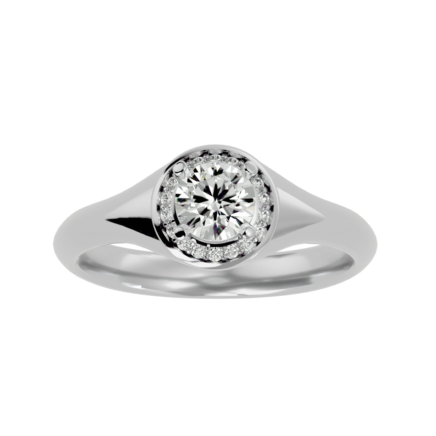 Penelope halo diamond engagement ring