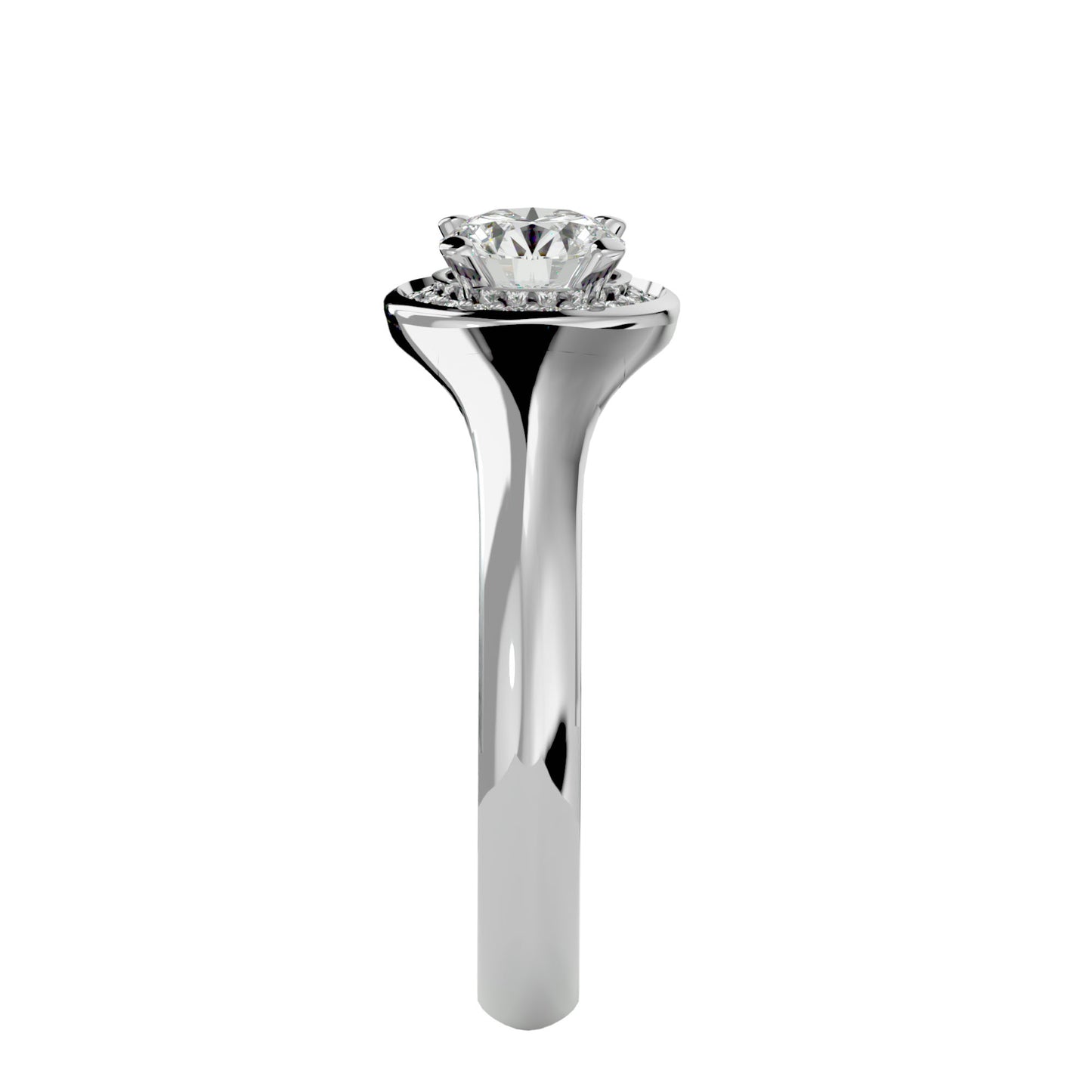 Penelope halo diamond engagement ring