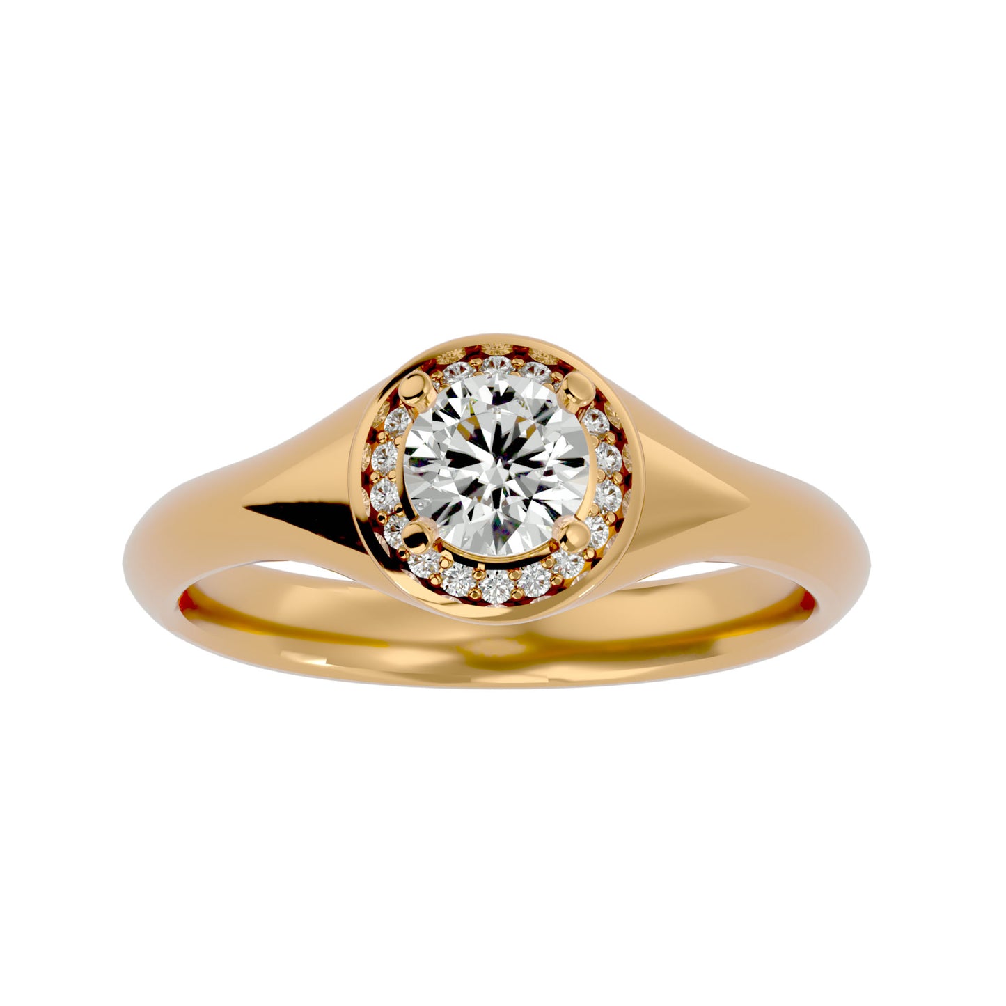 Penelope halo diamond engagement ring