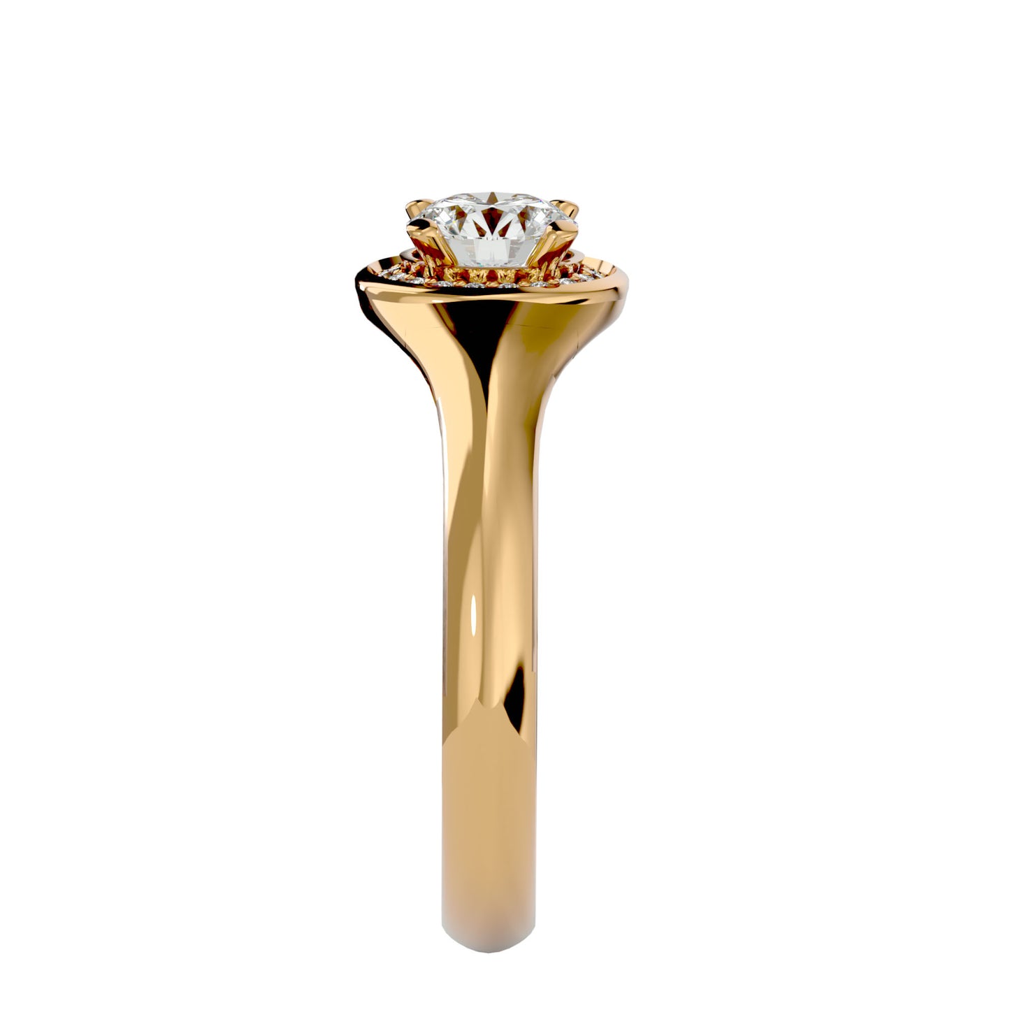 Penelope halo diamond engagement ring