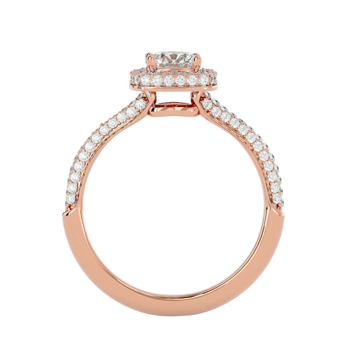 Amara Halo Diamond Engagement Ring