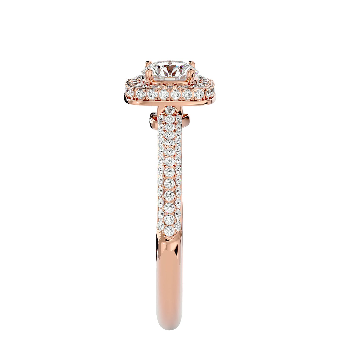 Amara Halo Diamond Engagement Ring