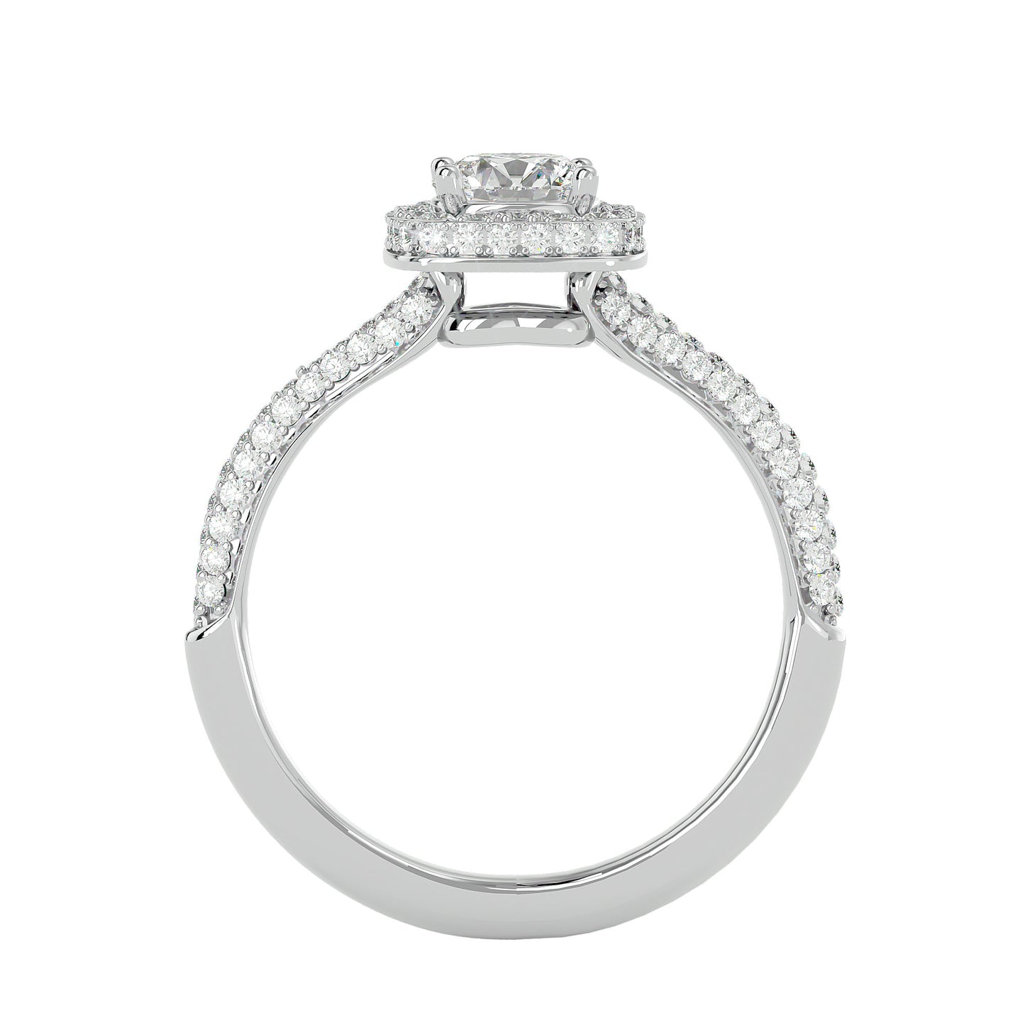 Amara Halo Diamond Engagement Ring