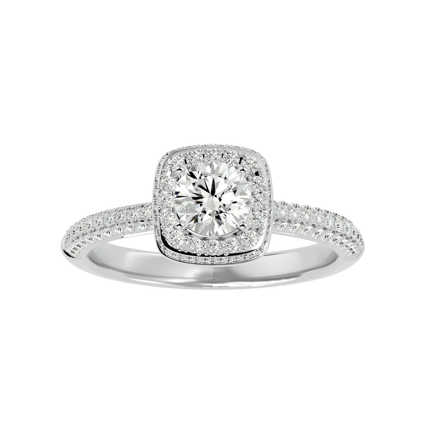 Amara Halo Diamond Engagement Ring