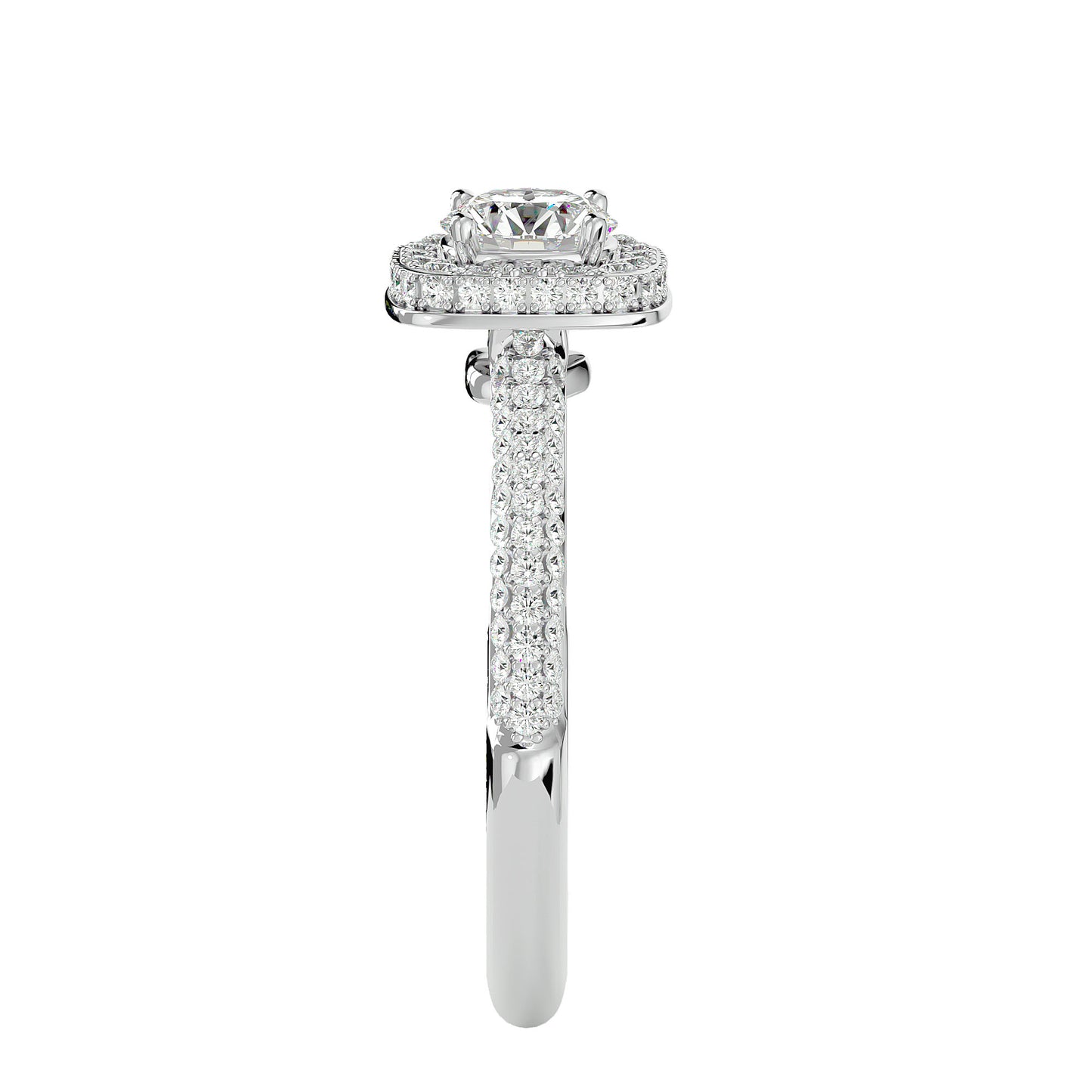 Amara Halo Diamond Engagement Ring