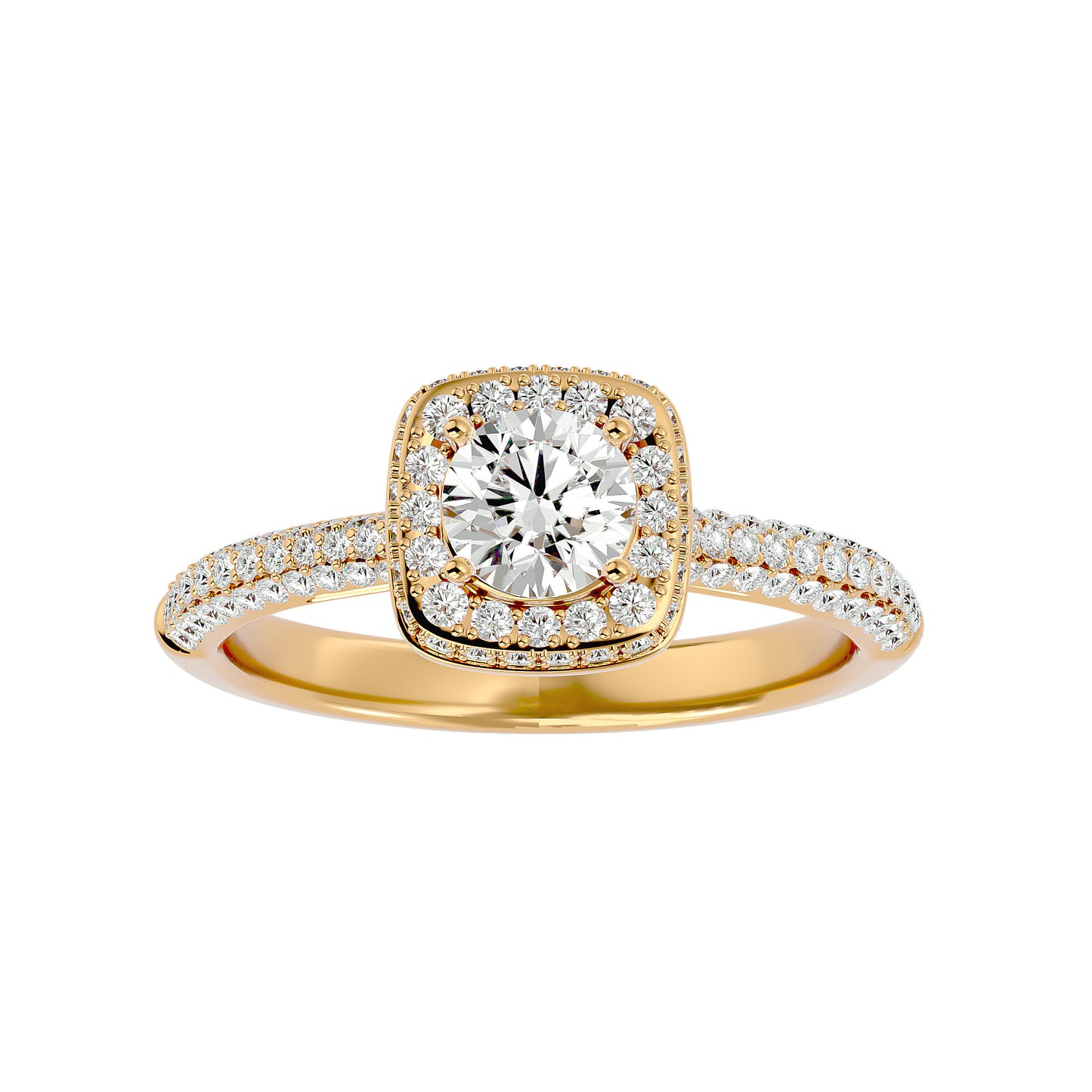 Amara Halo Diamond Engagement Ring
