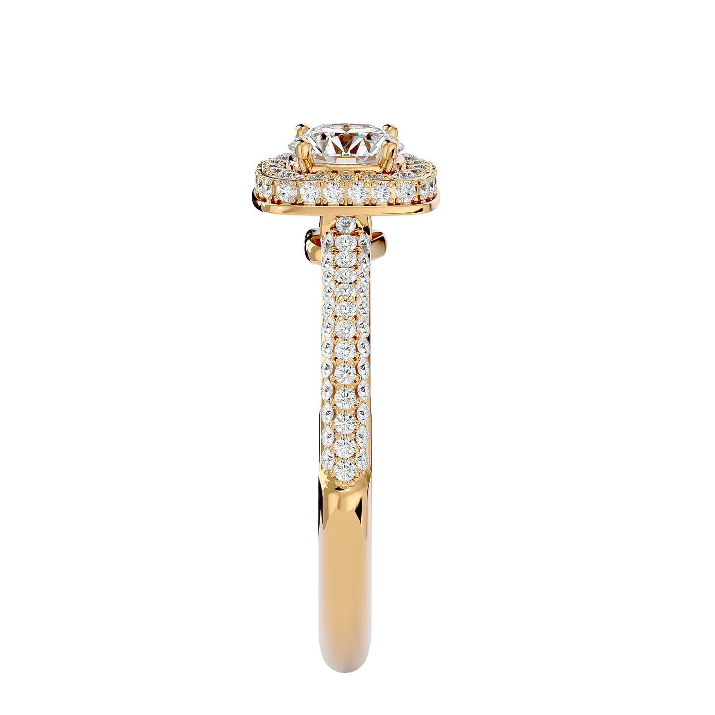 Amara Halo Diamond Engagement Ring