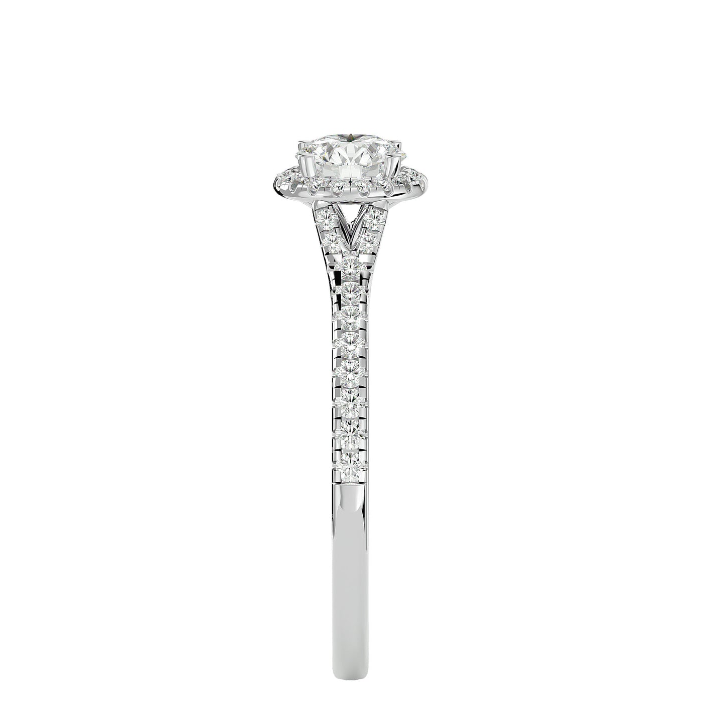 Yasmin halo diamond engagement ring
