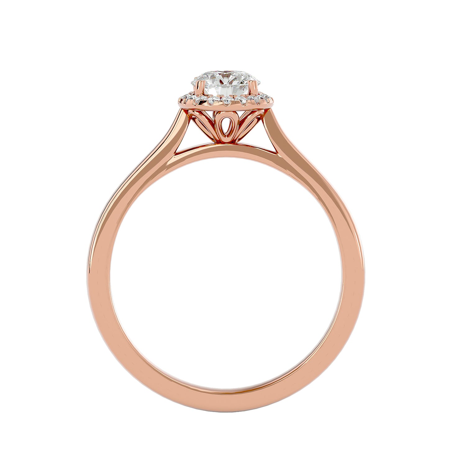 Roxane Halo Diamond Engagement Ring
