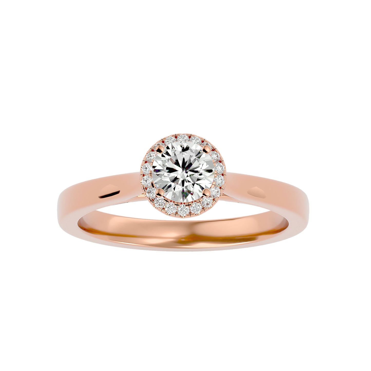 Roxane Halo Diamond Engagement Ring