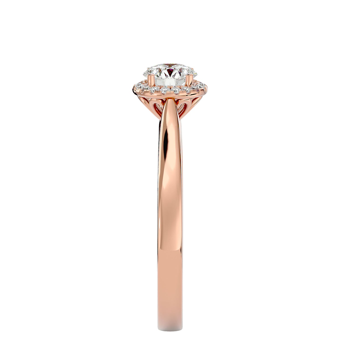Roxane Halo Diamond Engagement Ring