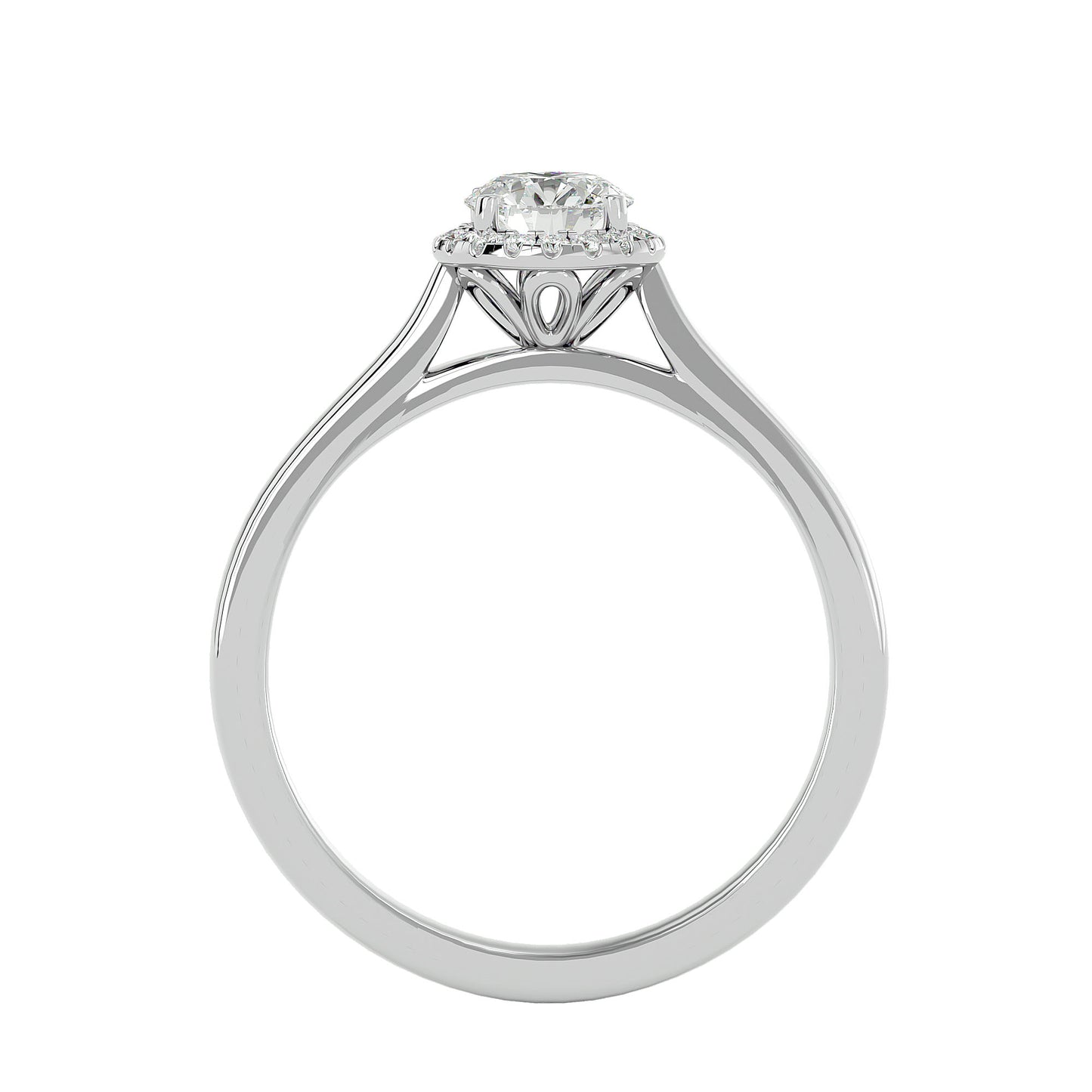 Roxane Halo Diamond Engagement Ring