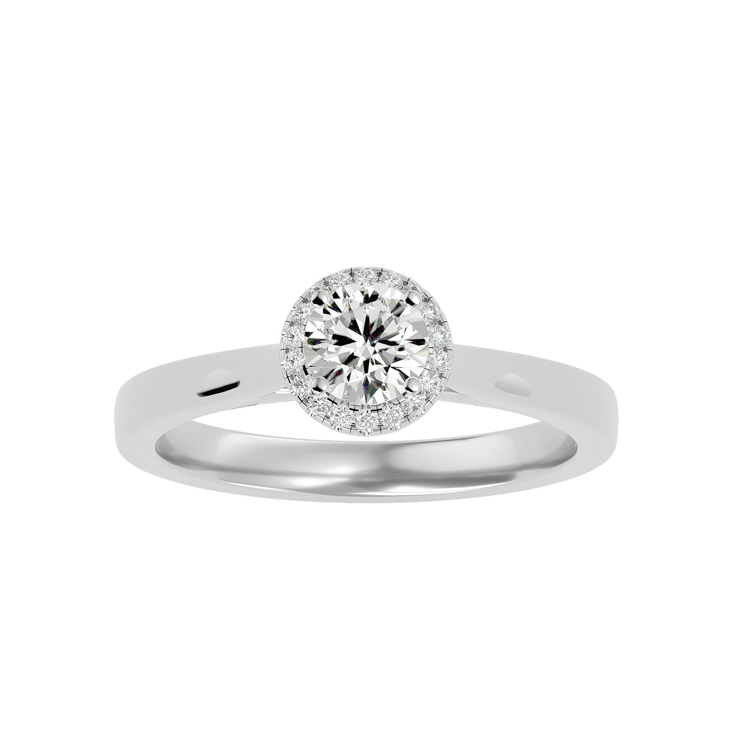 Roxane Halo Diamond Engagement Ring