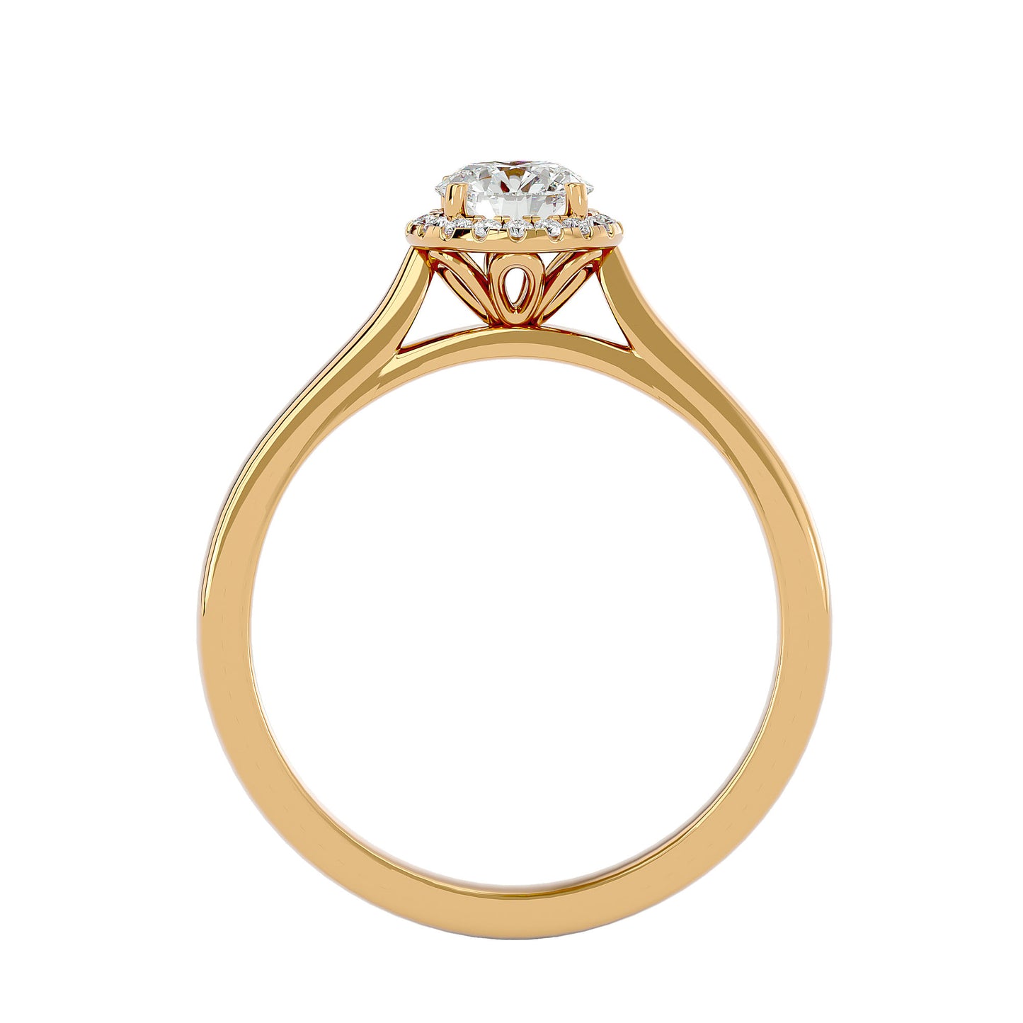 Roxane Halo Diamond Engagement Ring