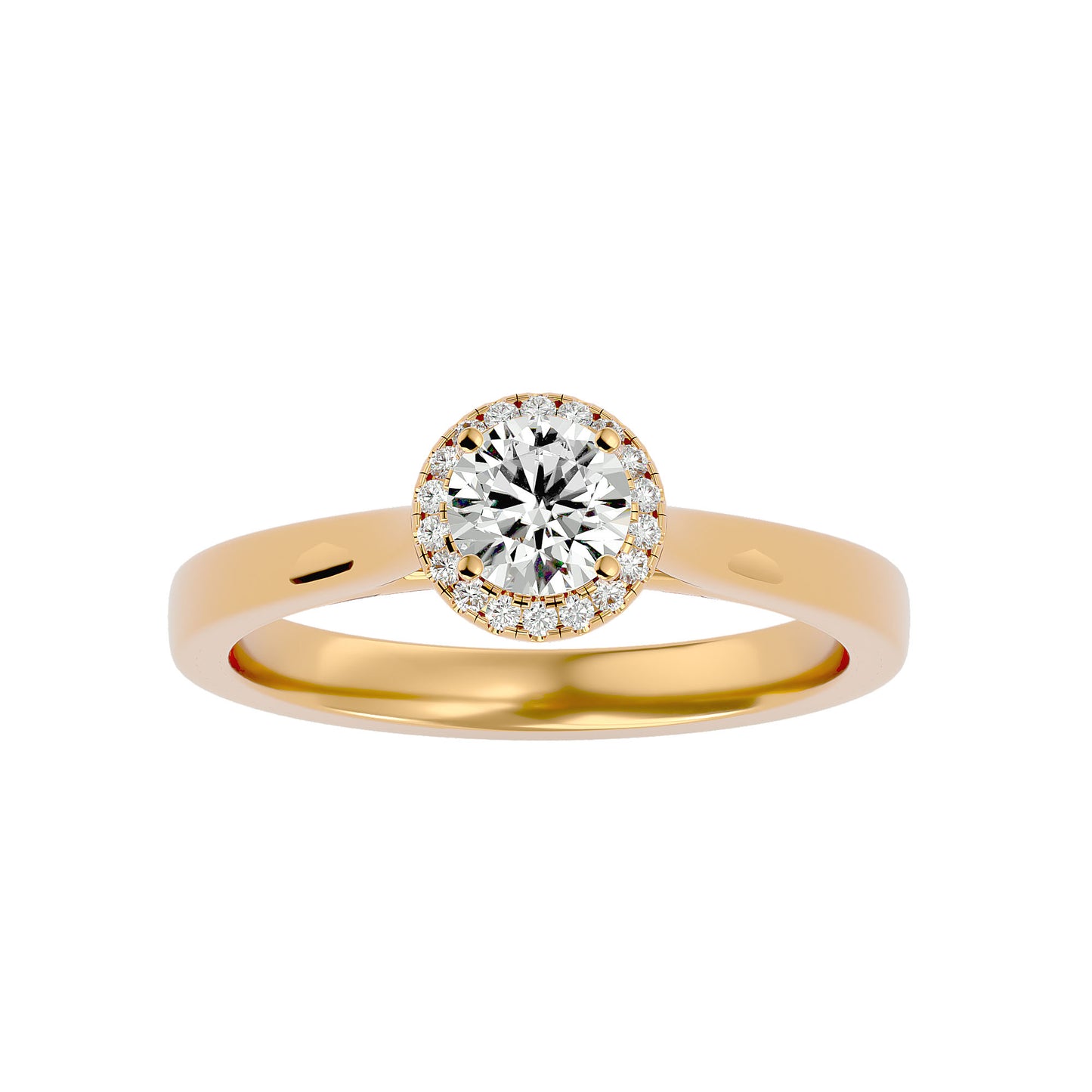 Roxane Halo Diamond Engagement Ring